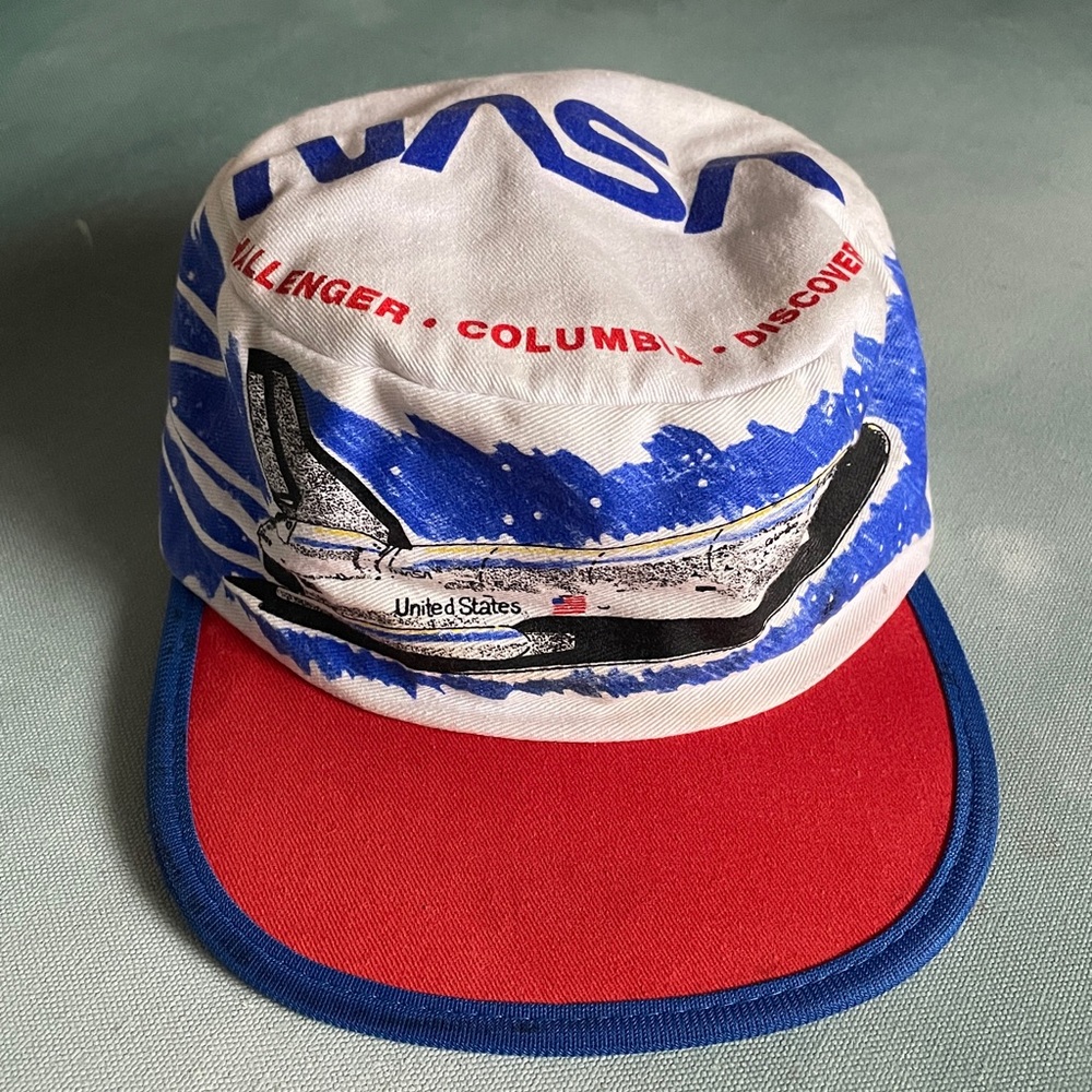 Vintage NASA Baseball Hat Challenger Columbia Discovery Space Shuttle